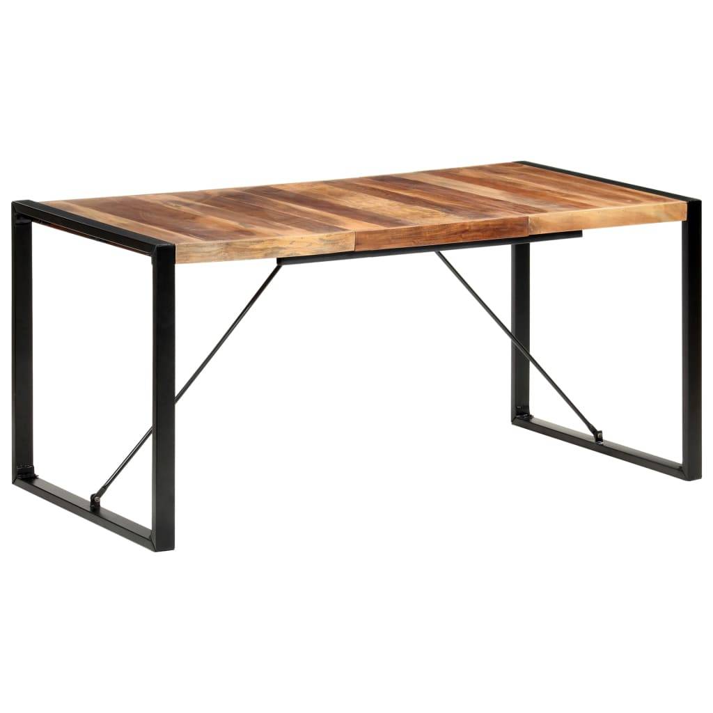 vidaXL Esstisch 160x80x75 cm Massivholz mit Palisander-Finish