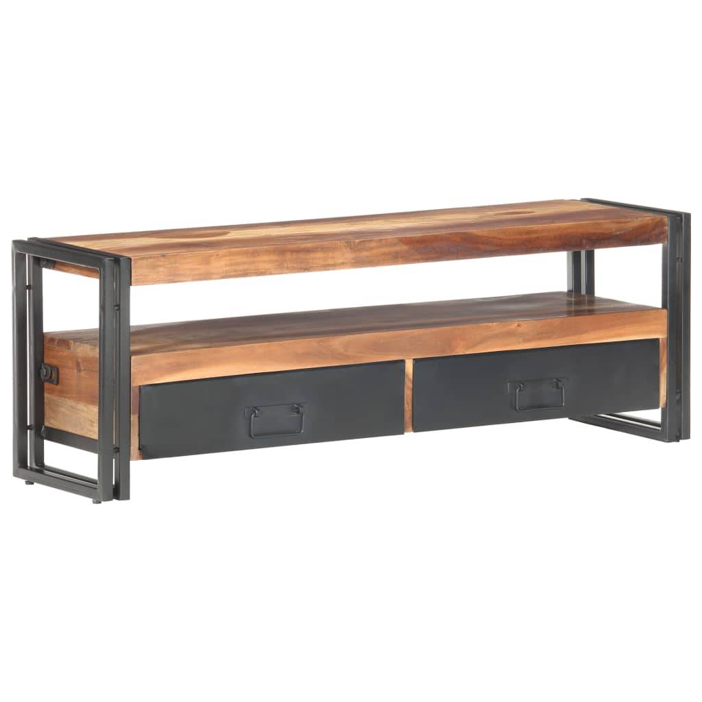 vidaXL TV-Schrank 120x30x40 cm Massivholz mit Palisander-Finish