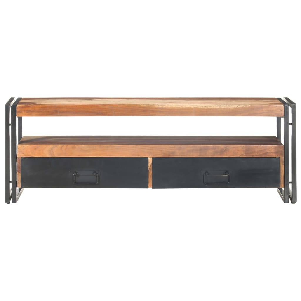 vidaXL TV-Schrank 120x30x40 cm Massivholz mit Palisander-Finish