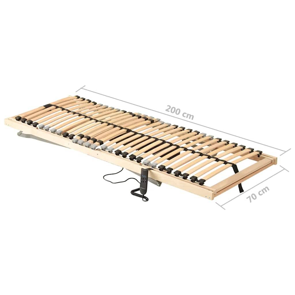 vidaXL Lattenrost Elektrisch mit 28 Latten 7 Zonen 70x200 cm