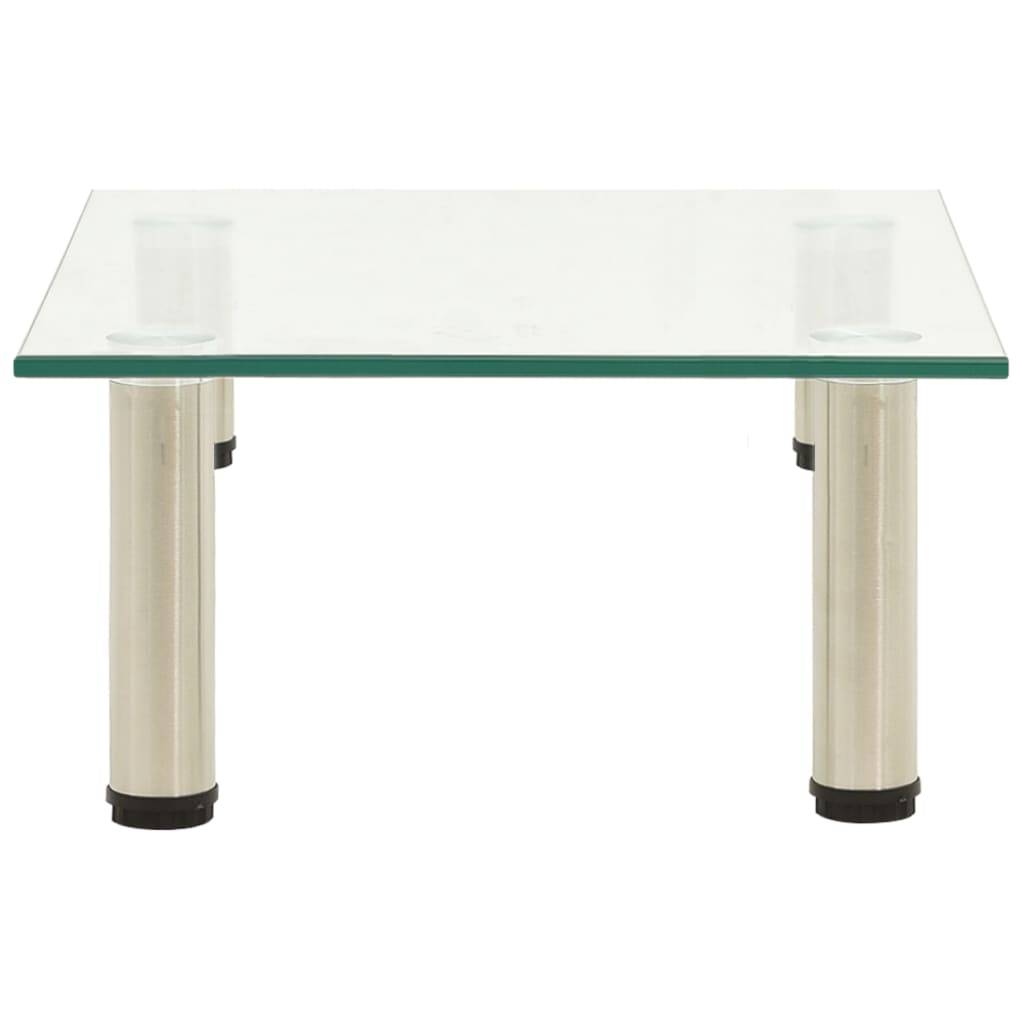 vidaXL TV-Tisch 40x35x17 cm Transparentes Hartglas