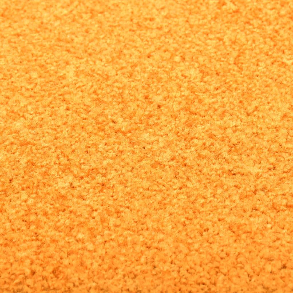vidaXL Fußmatte Waschbar Orange 90x150 cm