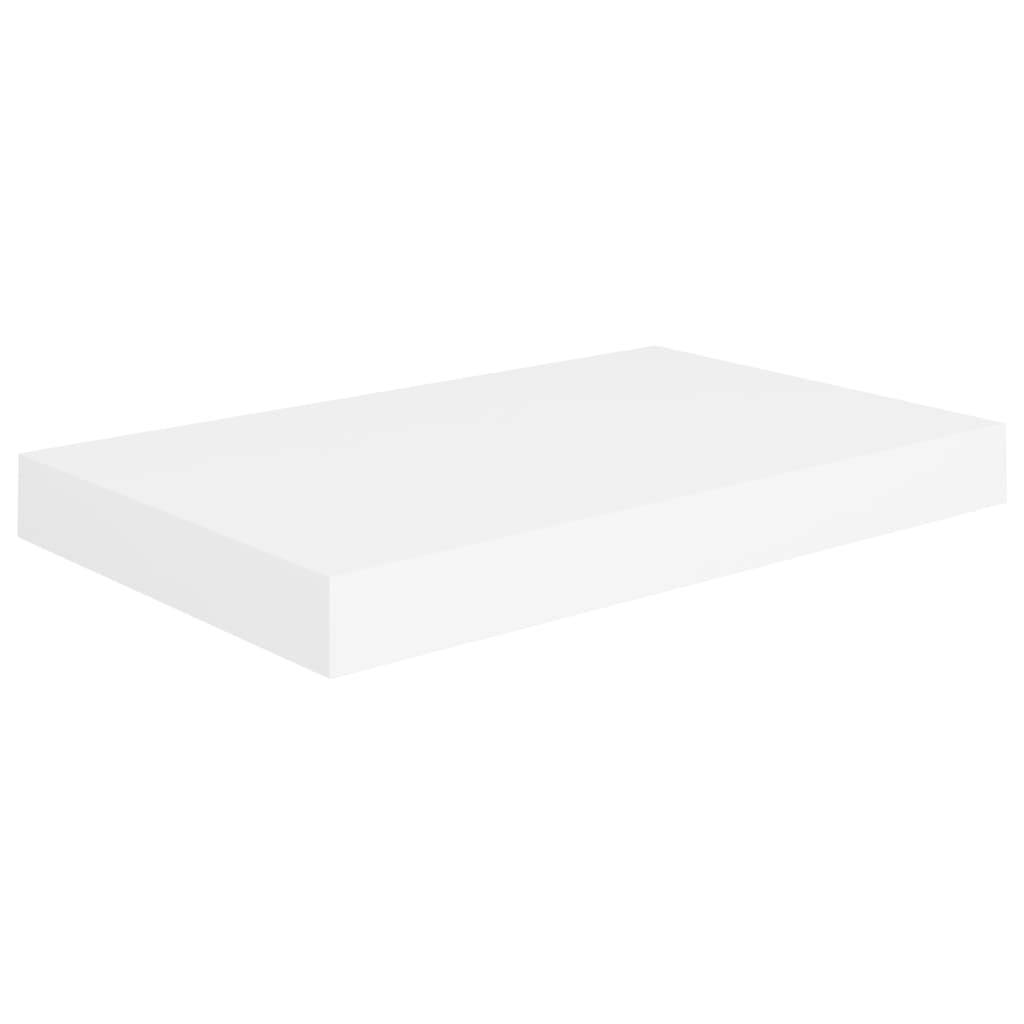 vidaXL Schweberegal Weiß 40x23x3,8 cm MDF