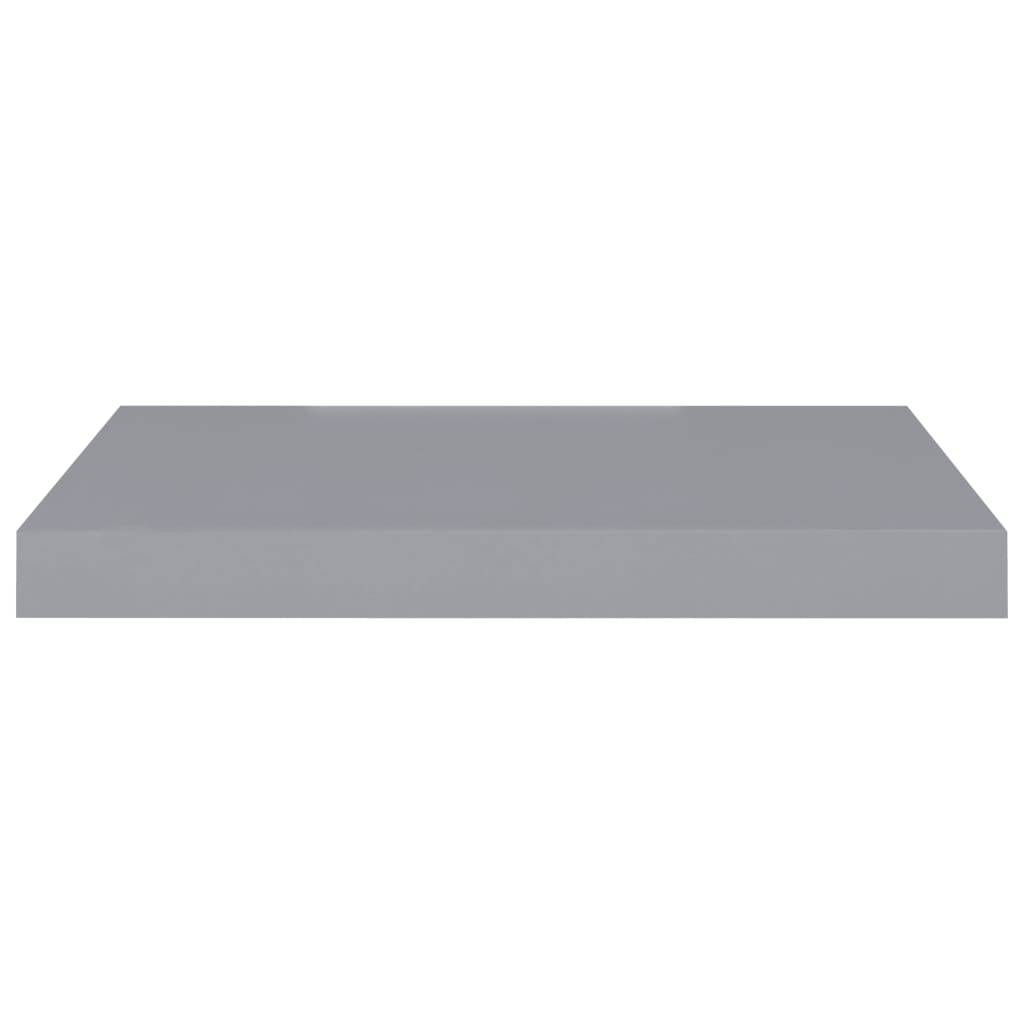 vidaXL Schweberegal Grau 50x23x3,8 cm MDF