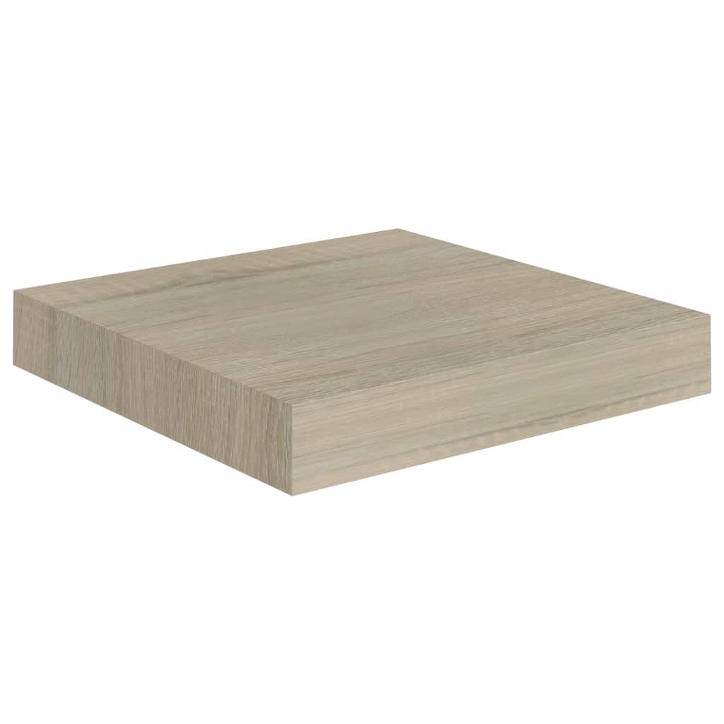 vidaXL Schwebende Wandregale 2 Stk. Eichefarben 23x23,5x3,8cm MDF