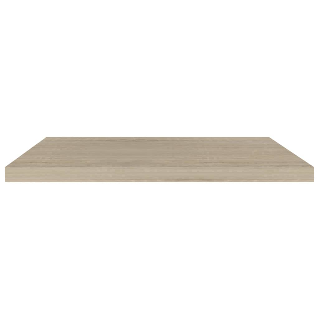 vidaXL Schweberegale 4 Stk. Eiche-Optik 80x23,5x3,8 cm MDF