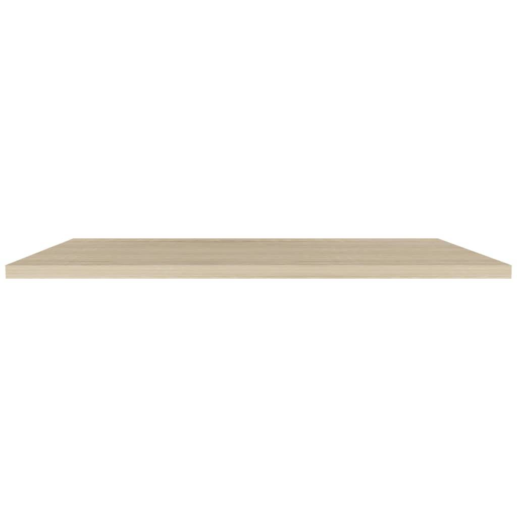 vidaXL Schwebende Wandregale 2 Stk. Eichefarben 120x23,5x3,8 cm MDF