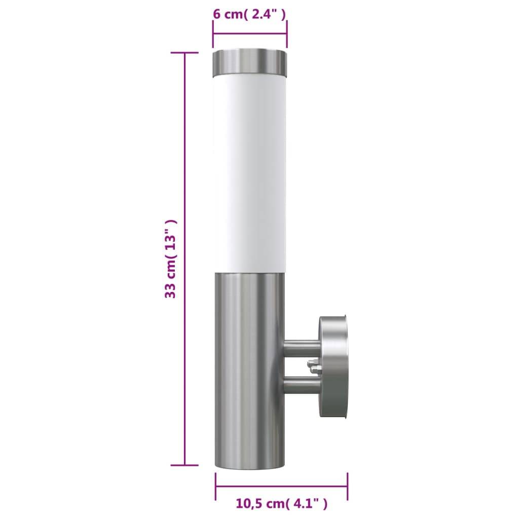 vidaXL Wandleuchte RVS Indoor & Outdoor Wasserdicht