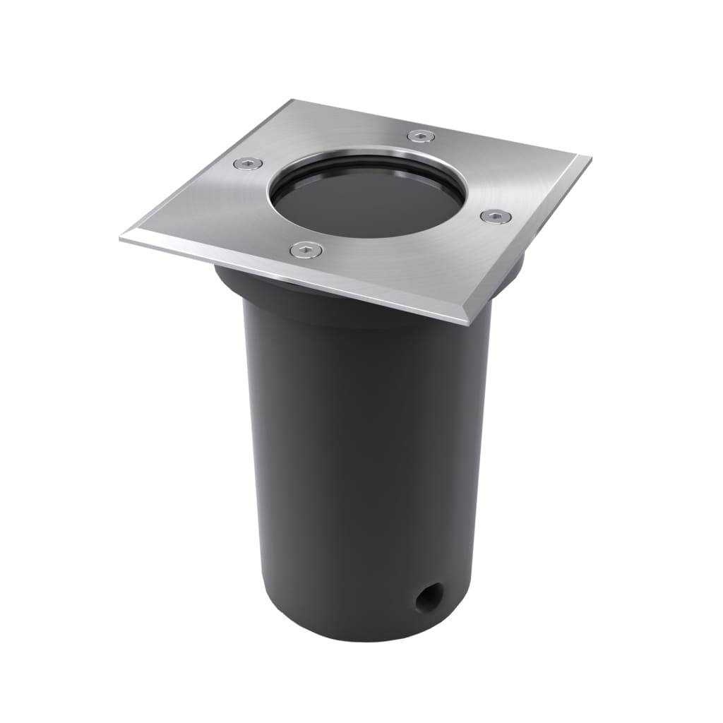 vidaXL Outdoor Bodenleuchten 3 Stk. Quadratisch