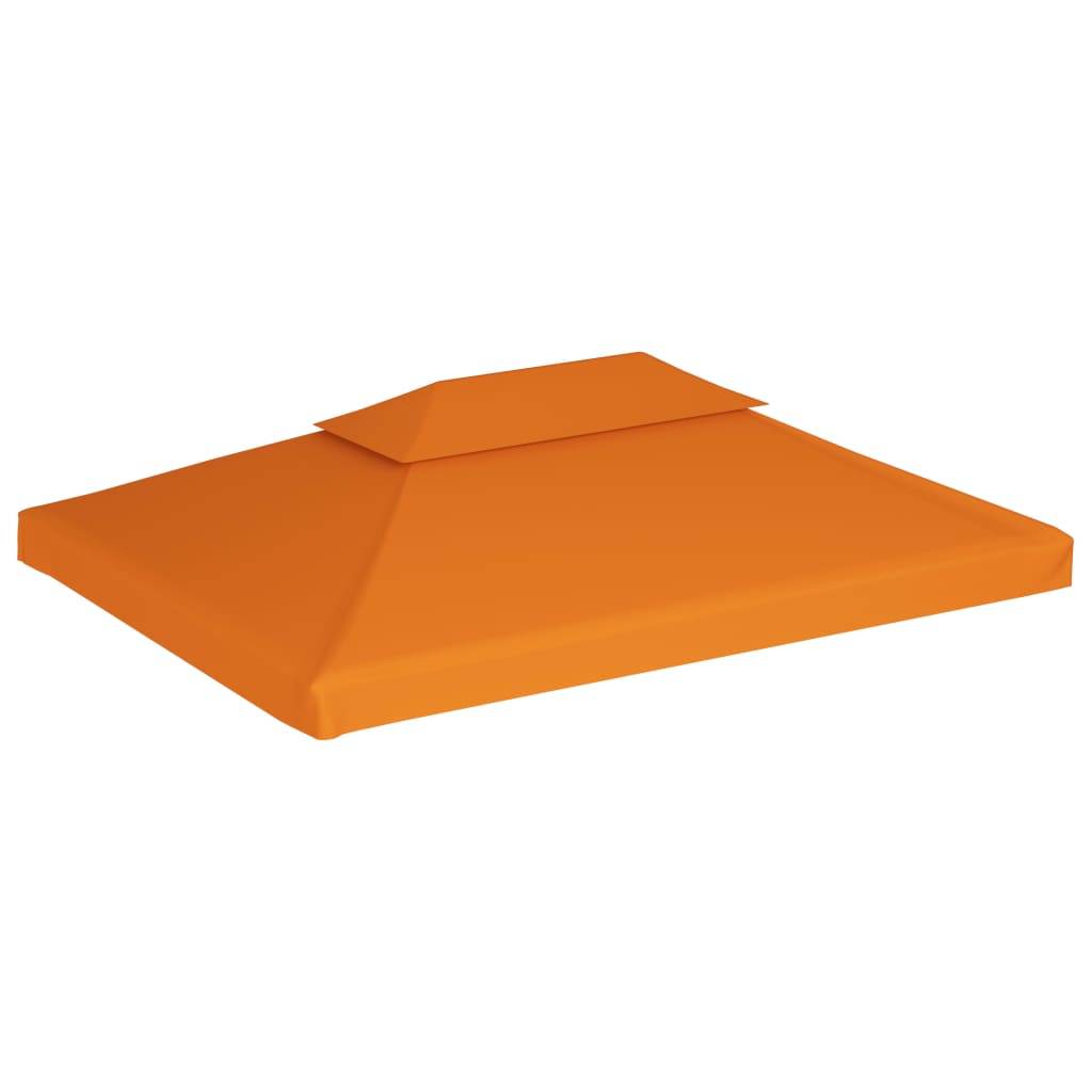 vidaXL Pavillon-Ersatzdach 310 g/m² Orange 3x4 m