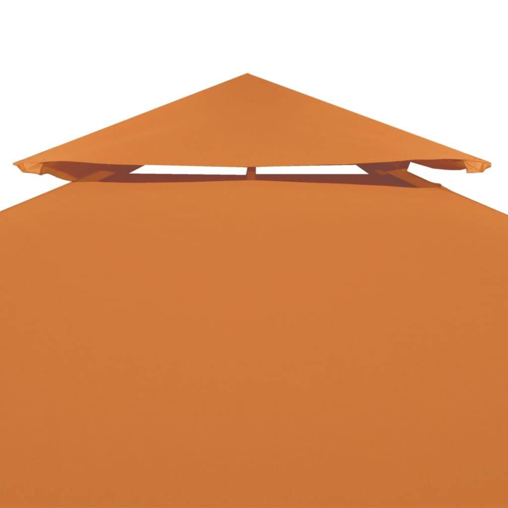 vidaXL Pavillon-Ersatzdach 310 g/m² Orange 3x4 m