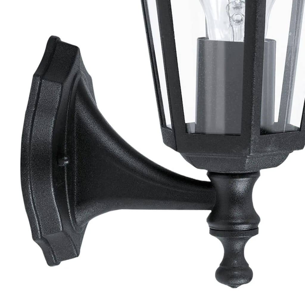 EGLO Außenwandleuchte Laterna 4 Nach Oben Schwarz 22468