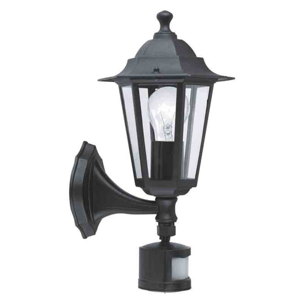 EGLO Außenwandleuchte mit Sensor Laterna 4 Schwarz 22469