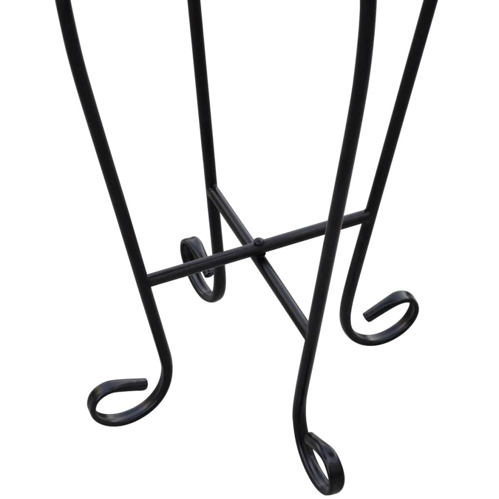 vidaXL Beistelltisch Mosaik Schwarz und Weiß