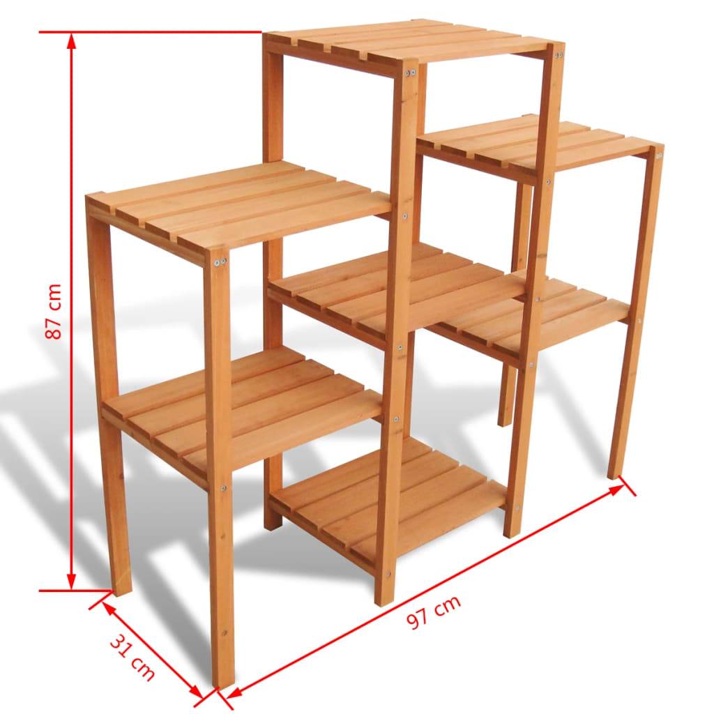 vidaXL Pflanzentreppe Garten 97 x 31 x 87 cm