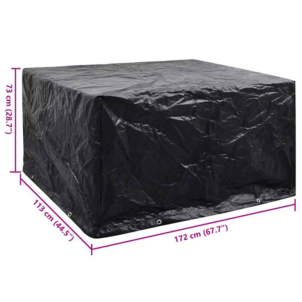 vidaXL Gartenmöbel-Abdeckung 8 Ösen 172x113x73 cm