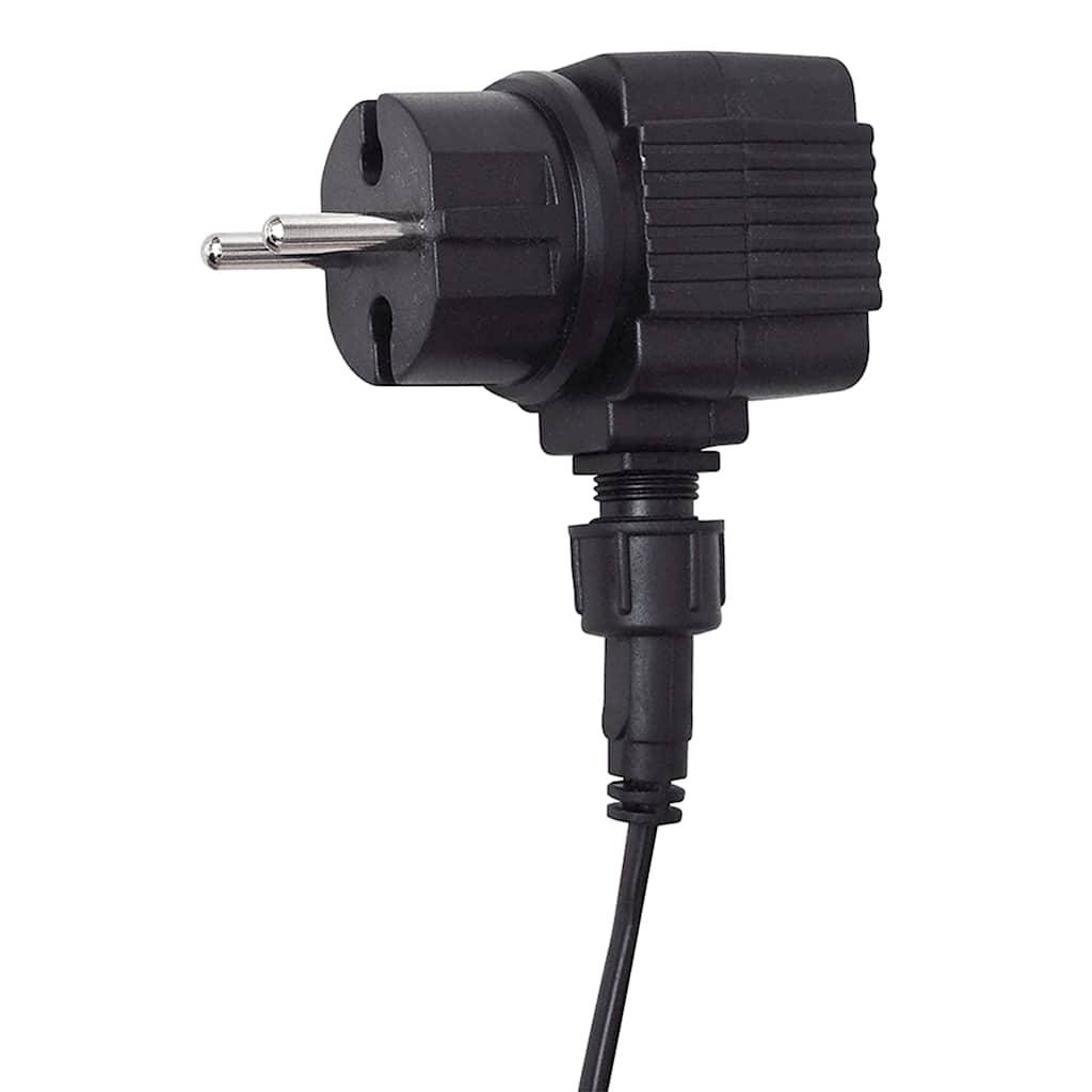 vidaXL Pool-Wasserfall Fontäne mit LEDs Rechteckig Edelstahl 45 cm