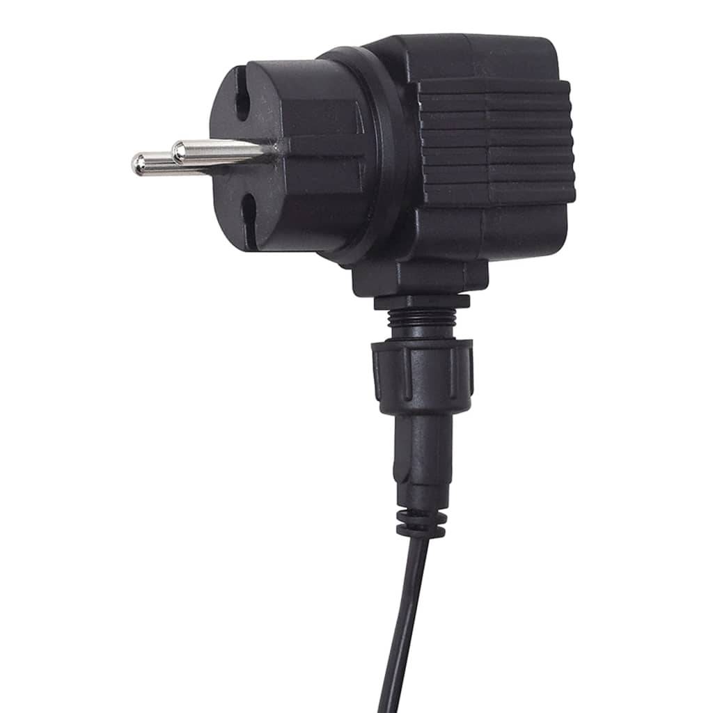 vidaXL Pool-Wasserfall Fontäne mit LEDs Rechteckig Edelstahl 60 cm