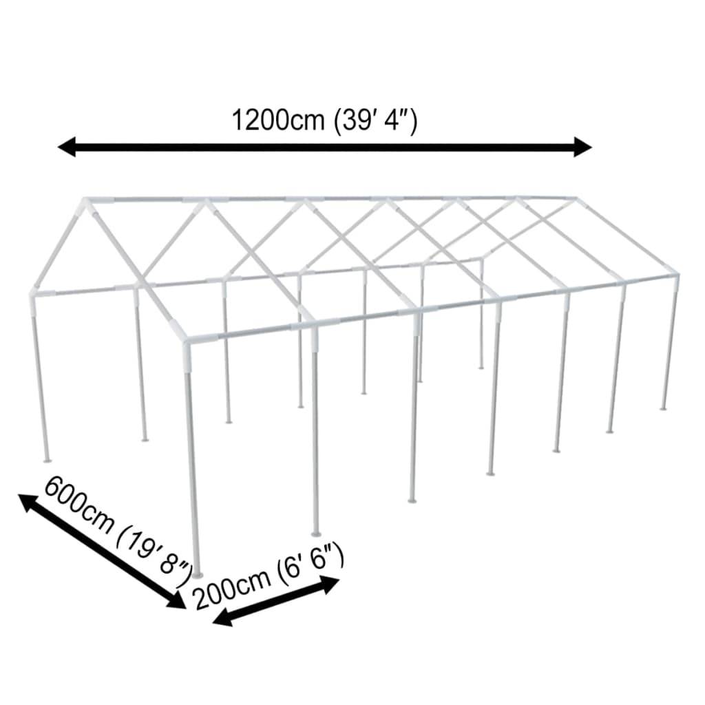 Stahlrahmen für Partyzelt 12 x 6 m