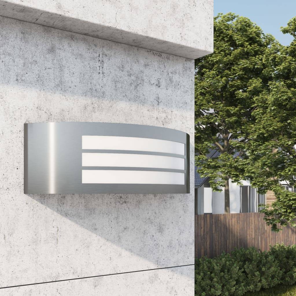 vidaXL Außenwandlampe Edelstahl