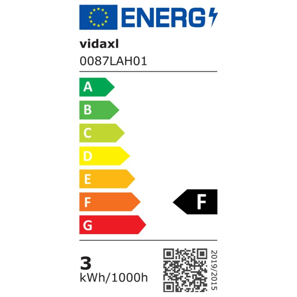 vidaXL LED Außenwandleuchten 2 Stk. Rund Auf-/Abwärts