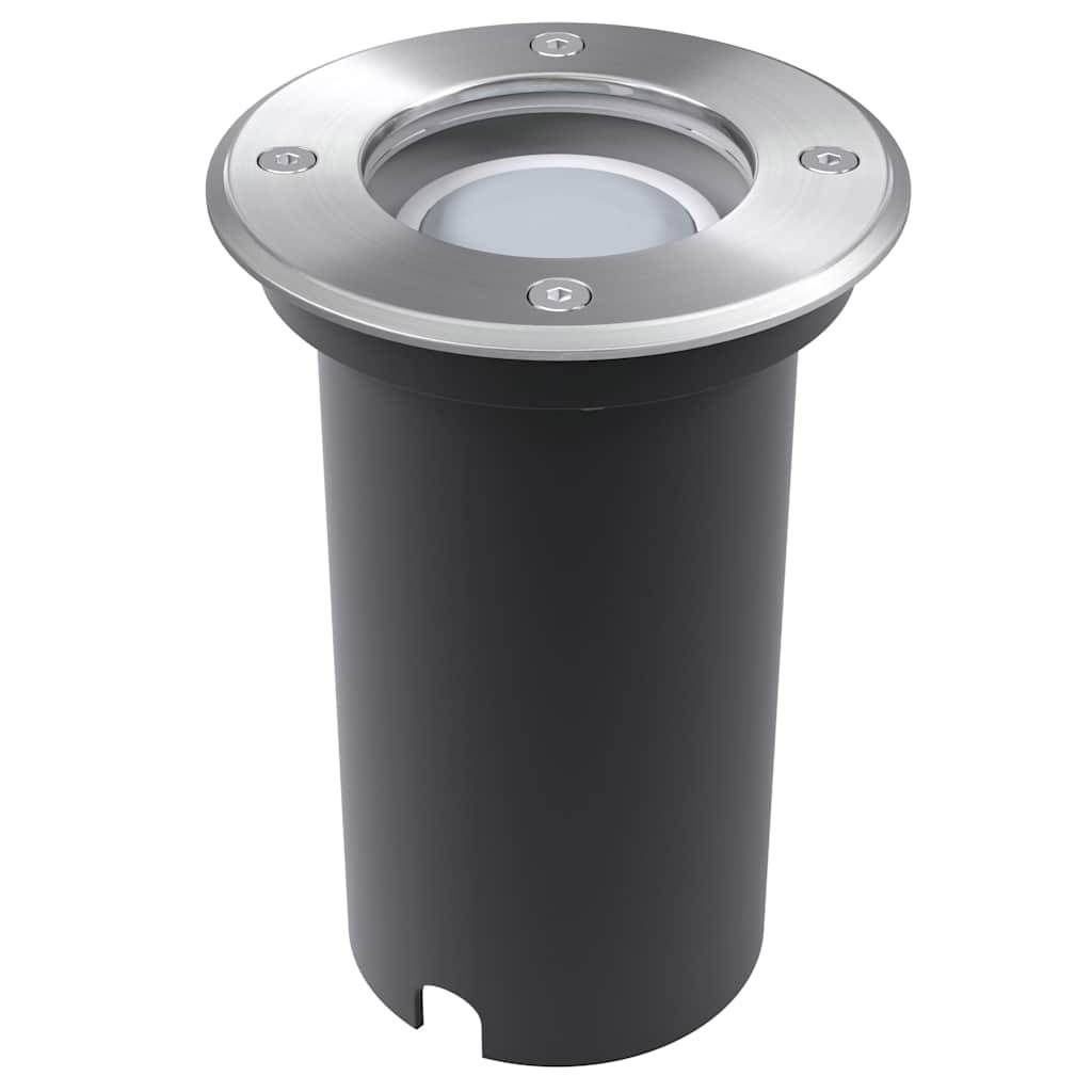 vidaXL LED-Bodeneinbaustrahler 3 Stk. Outdoor Rund