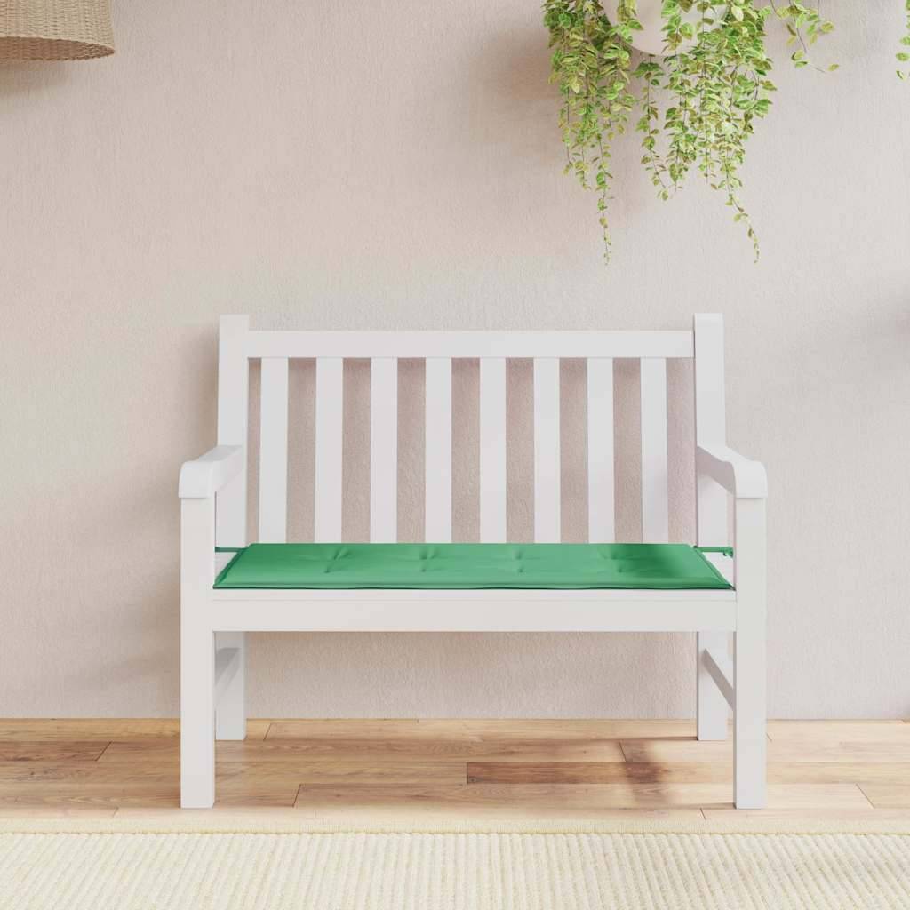 vidaXL Gartenbank-Auflage Grün 120x50x4 cm Oxford-Gewebe