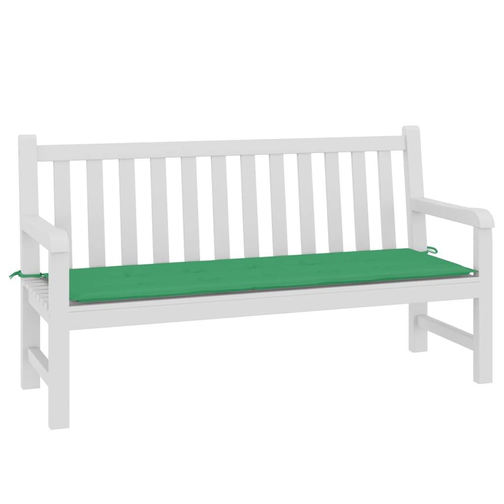 vidaXL Gartenbank-Auflage Grün 150x50x3 cm Oxford-Gewebe