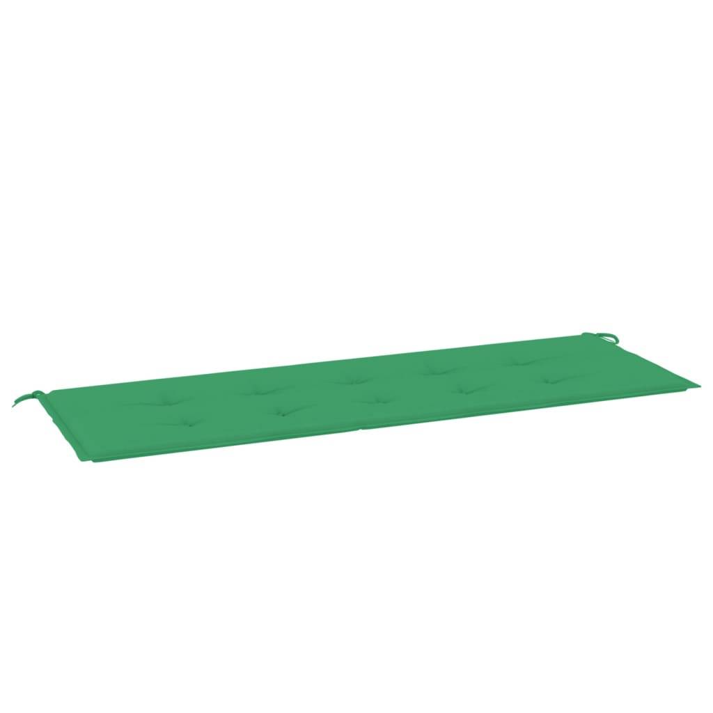 vidaXL Gartenbank-Auflage Grün 150x50x3 cm Oxford-Gewebe