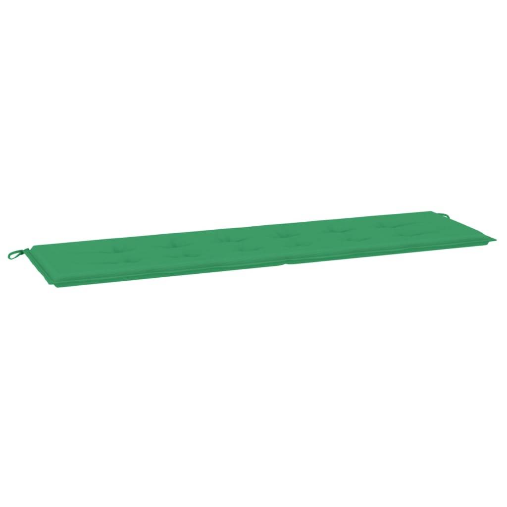 vidaXL Gartenbank-Auflage Grün 180x50x3 cm Oxford-Gewebe