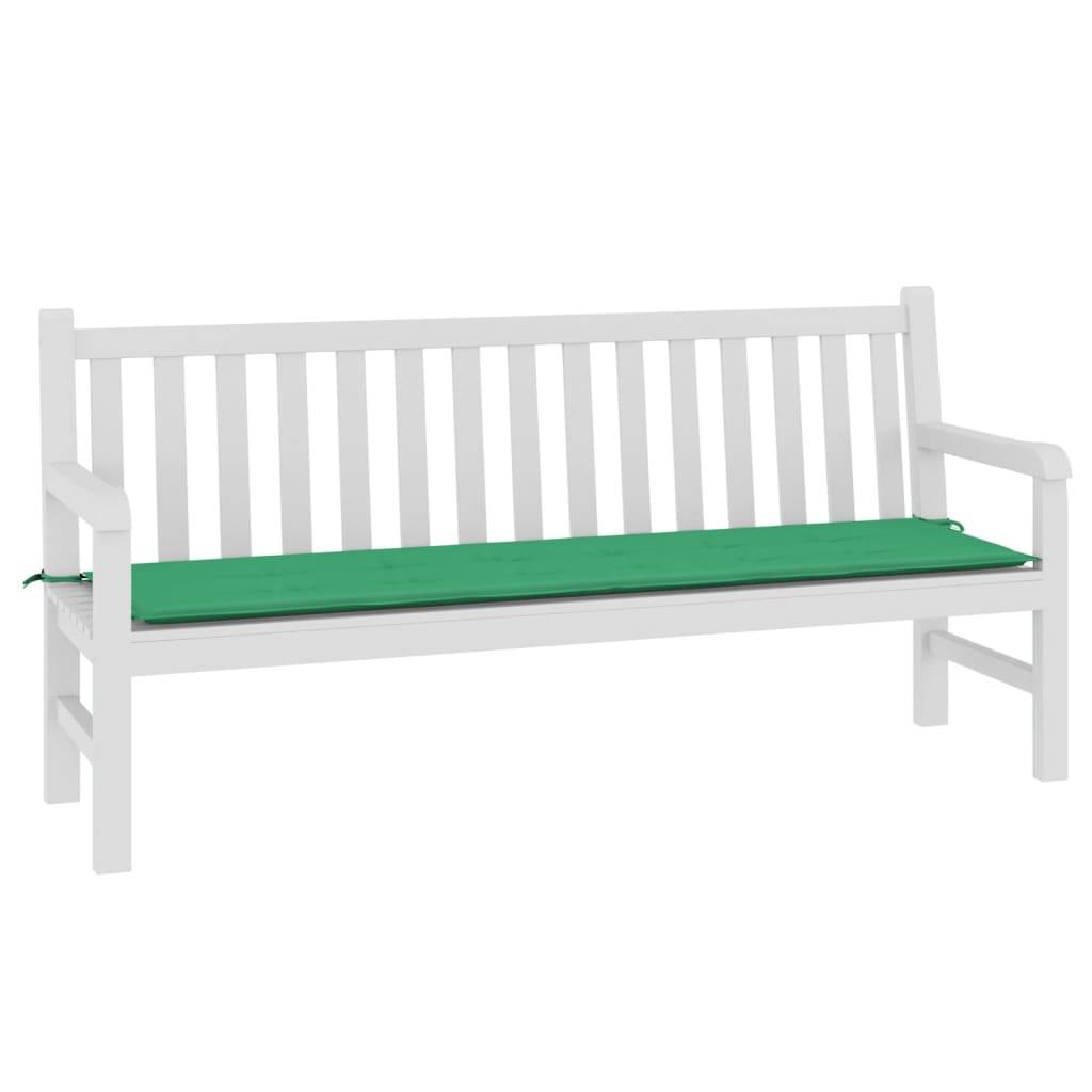 vidaXL Gartenbank-Auflage Grün 180x50x3 cm Oxford-Gewebe