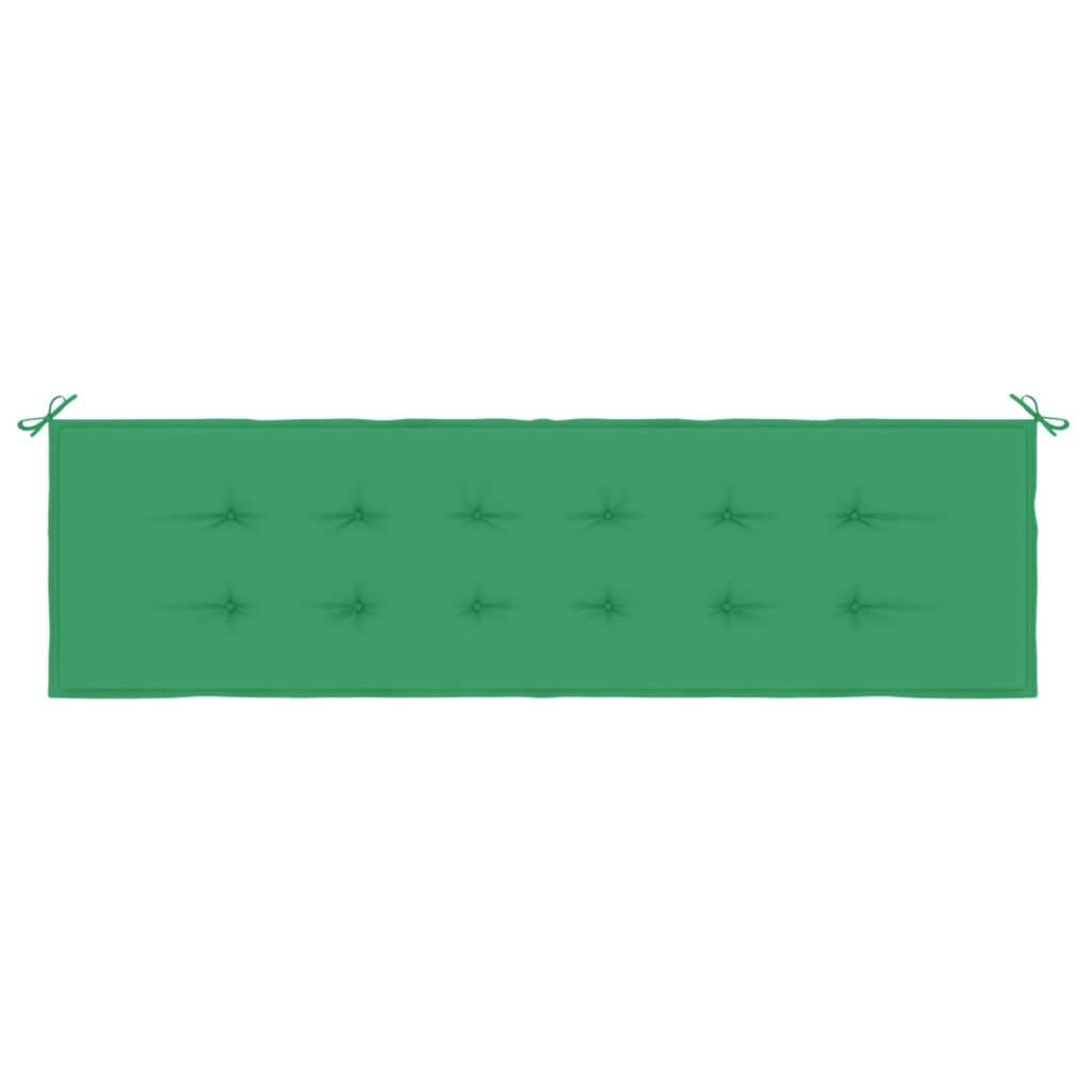 vidaXL Gartenbank-Auflage Grün 180x50x3 cm Oxford-Gewebe