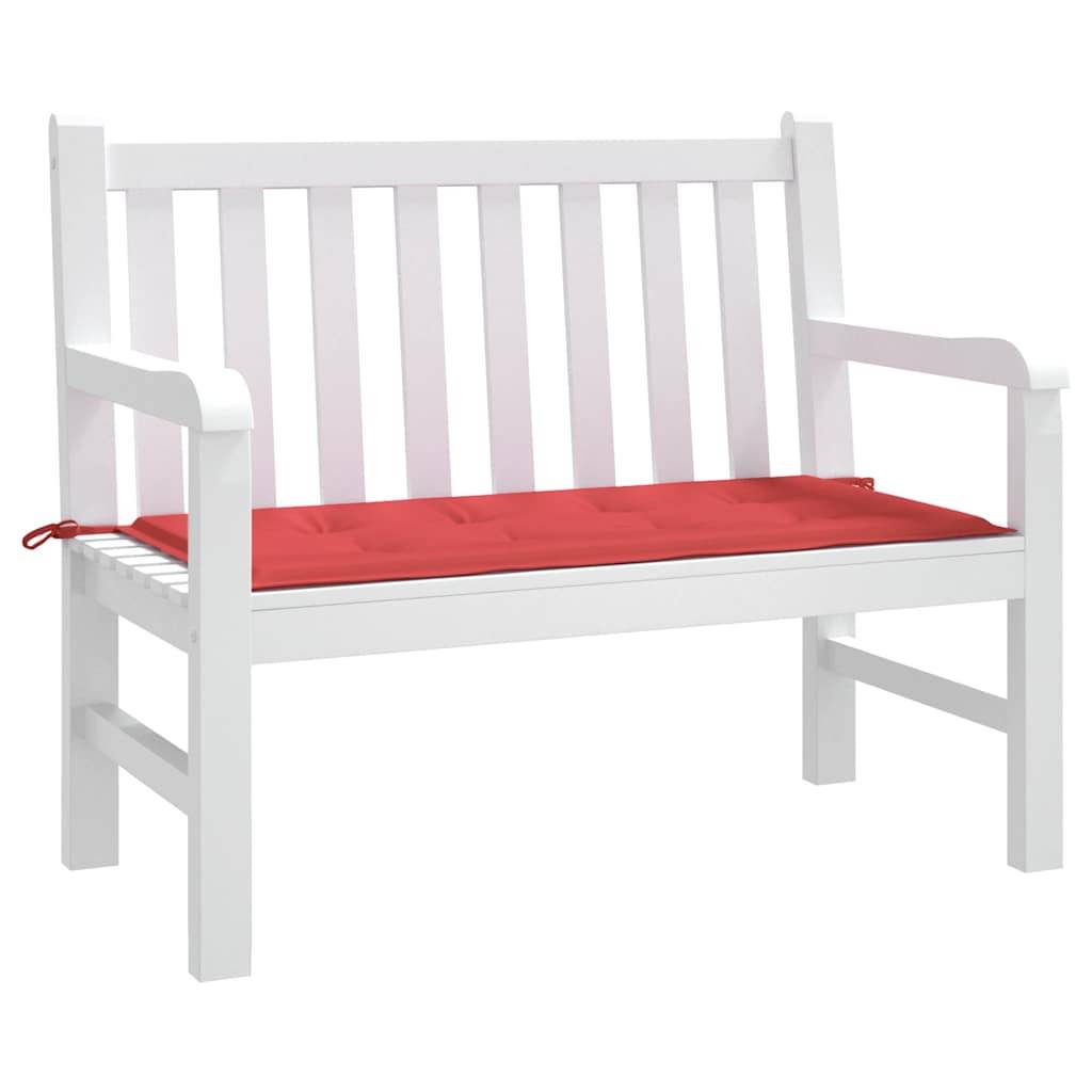 vidaXL Gartenbank-Auflage Rot 120x50x4 cm Oxford-Gewebe