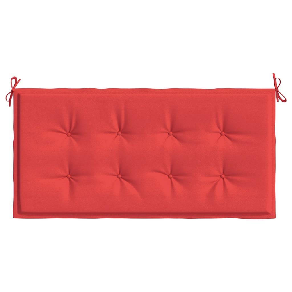 vidaXL Gartenbank-Auflage Rot 120x50x4 cm Oxford-Gewebe