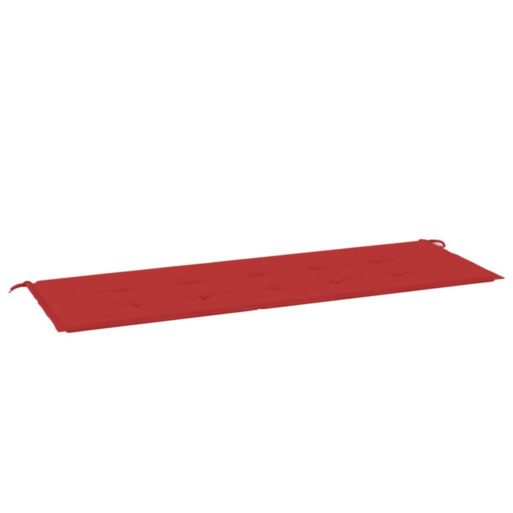 vidaXL Gartenbank-Auflage Rot 150x50x3 cm Oxford-Gewebe