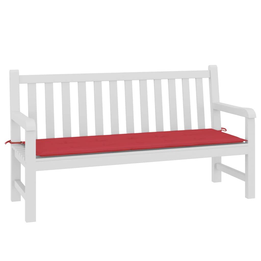 vidaXL Gartenbank-Auflage Rot 150x50x3 cm Oxford-Gewebe