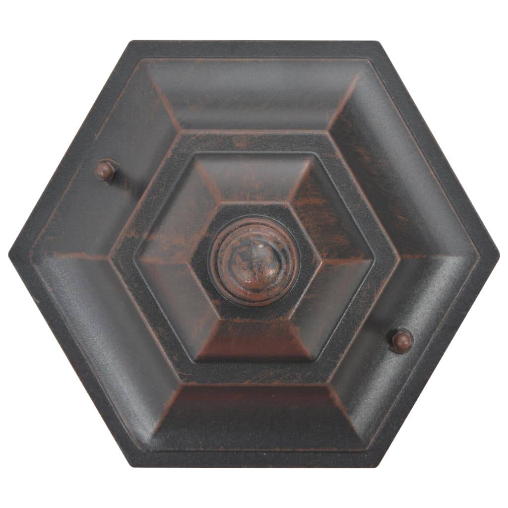 vidaXL Garten-Pollerleuchte 6 Stk. E27 110 cm Aluminium Bronzefarben