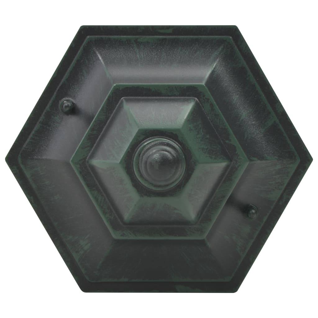 vidaXL Garten-Pollerleuchte 6 Stk. E27 110 cm Aluminium Dunkelgrün