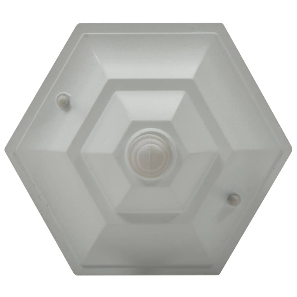 vidaXL Garten-Pollerleuchte 6 Stk. E27 110 cm Aluminium Weiß