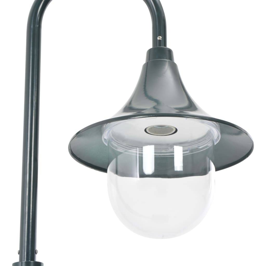 vidaXL Garten-Pollerleuchte E27 120 cm Aluminium Dunkelgrün