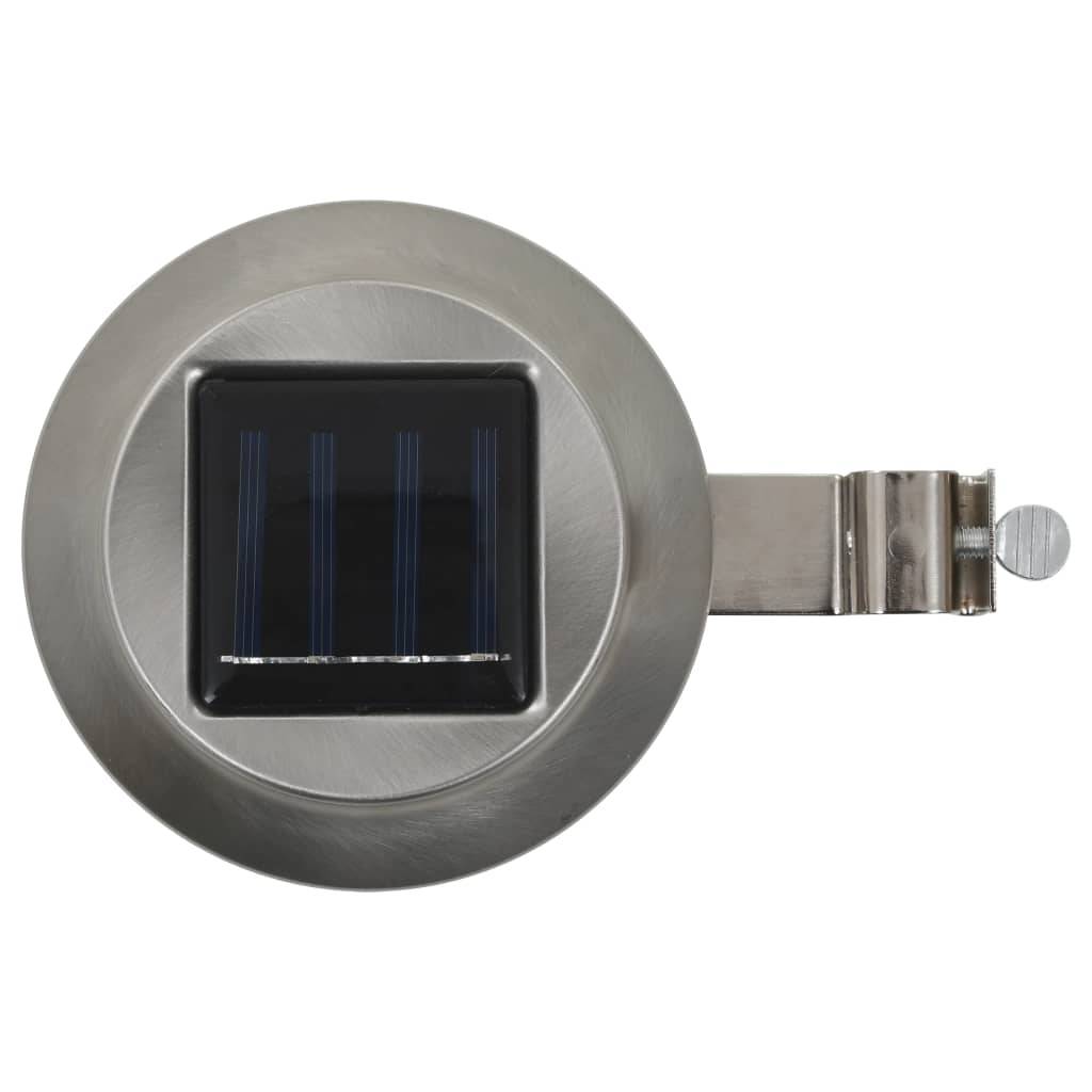 vidaXL Outdoor Solarleuchten 6 Stück LED Rund 12 cm Weiß