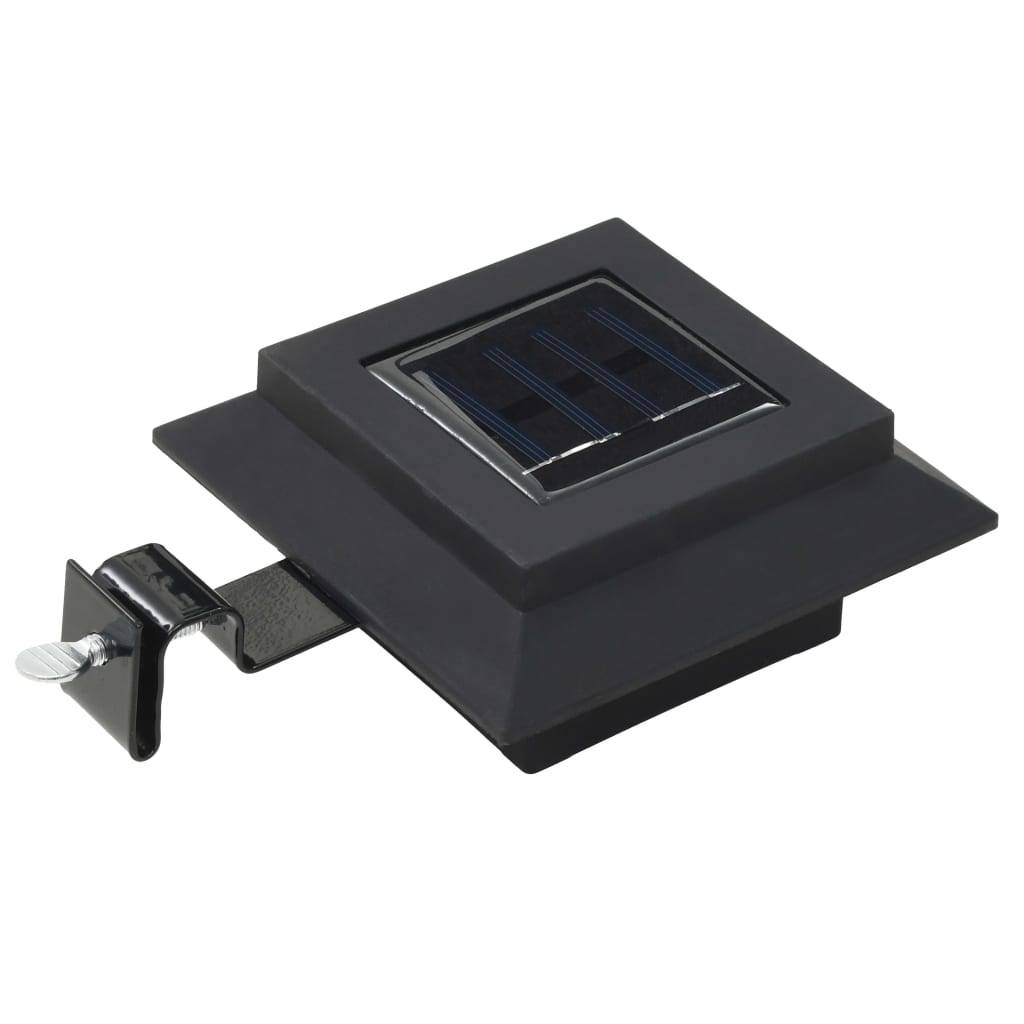 vidaXL Outdoor Solarleuchten 6 Stück LED Quadratisch 12 cm Schwarz