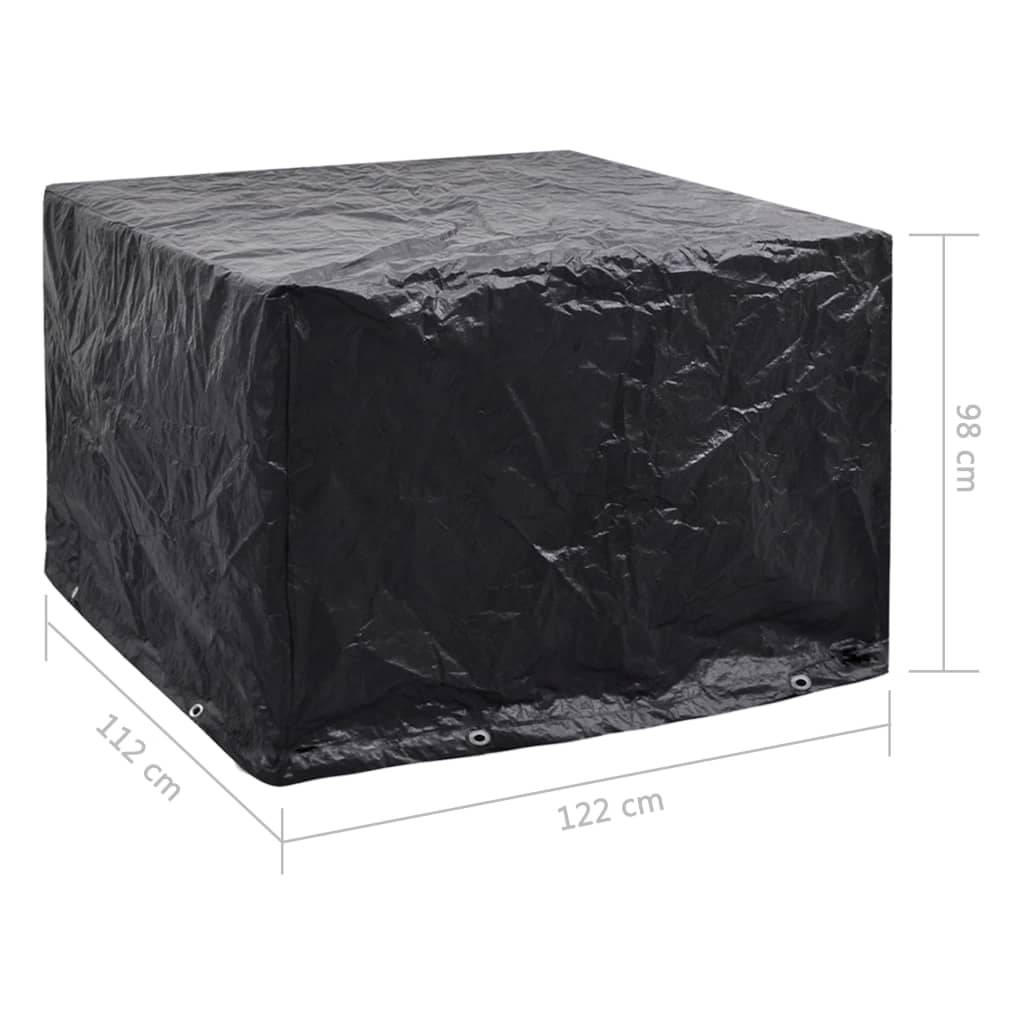 vidaXL Gartenmöbel-Abdeckungen 2 Stk. 8 Ösen 122x112x98 cm
