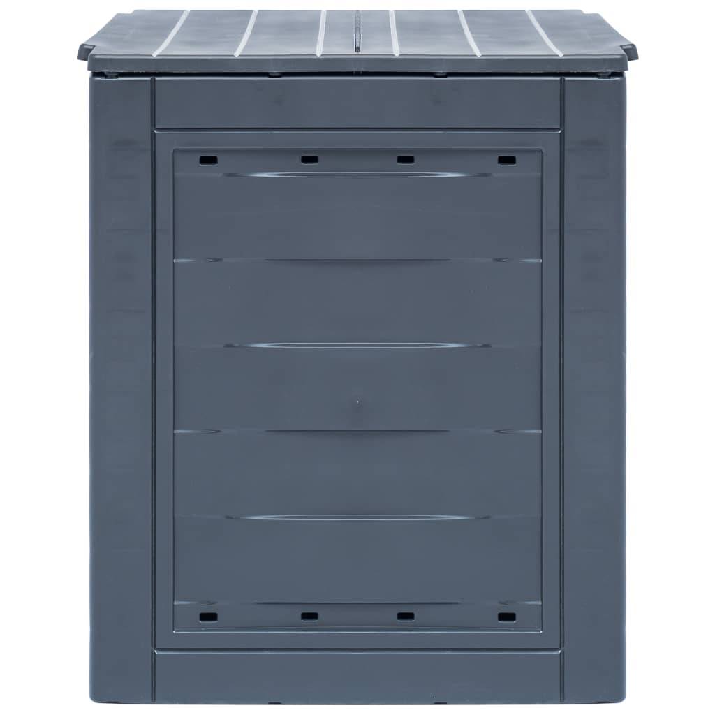 vidaXL Gartenkomposter Grau 60 x 60 x 73 cm 260 L