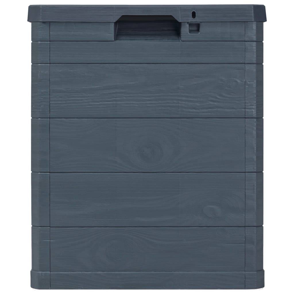 vidaXL Garten-Aufbewahrungsbox 90 L Anthrazit
