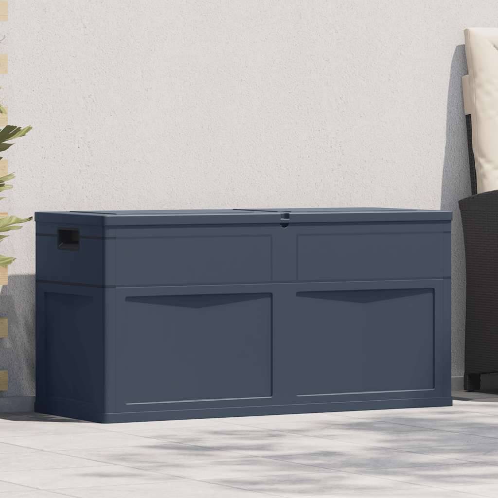 vidaXL Garten-Aufbewahrungsbox 320 L Schwarz