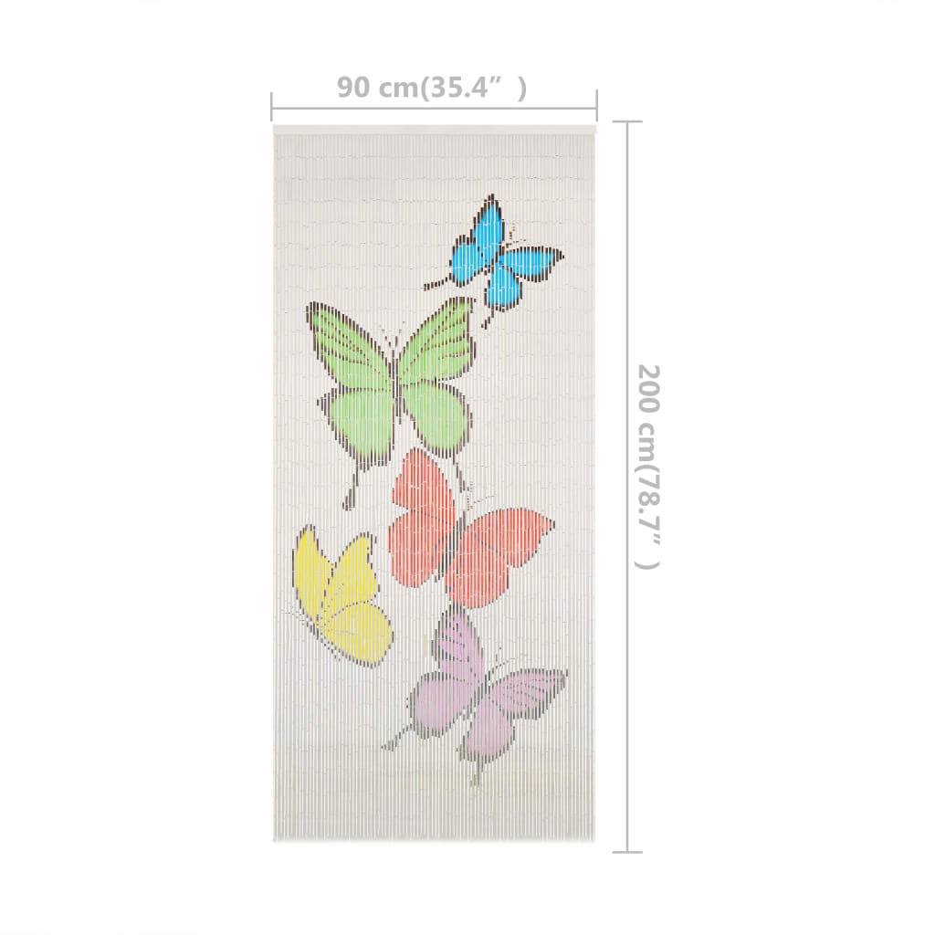 vidaXL Insektenschutz Türvorhang Bambus 90 x 200 cm