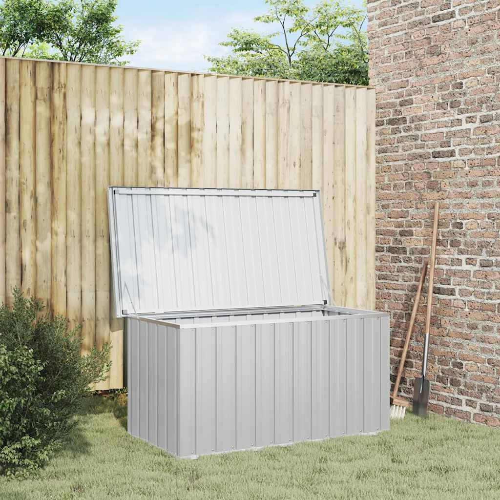 vidaXL Gartenbox Grau 129x67x65 cm