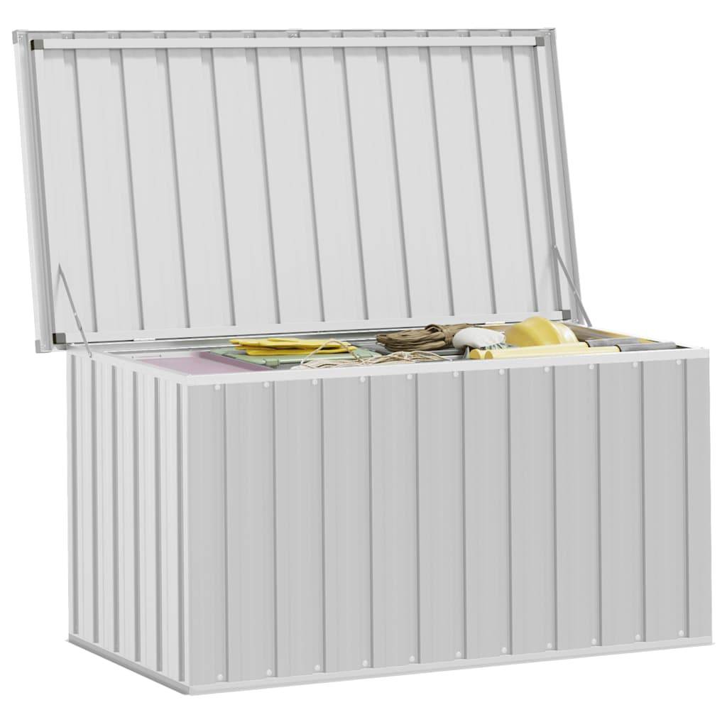 vidaXL Gartenbox Grau 129x67x65 cm