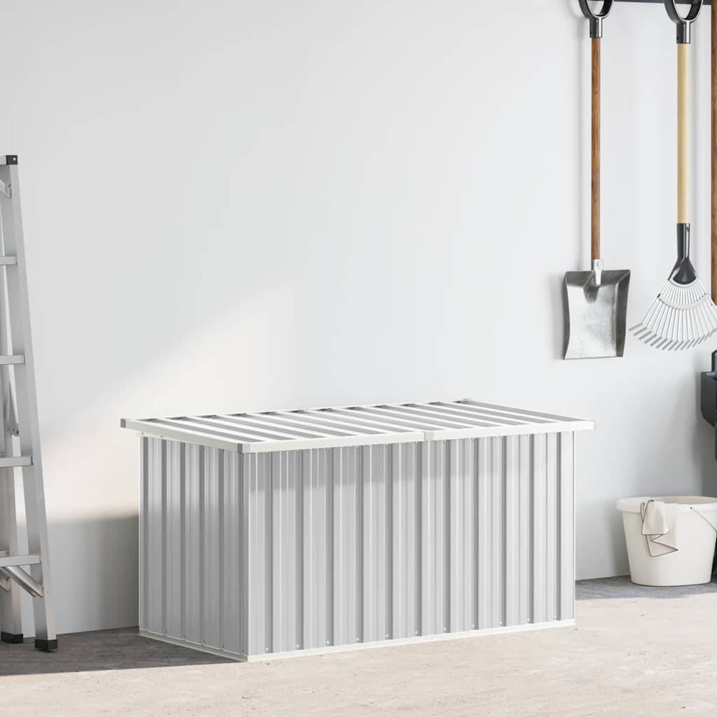 vidaXL Gartenbox Grau 129x67x65 cm
